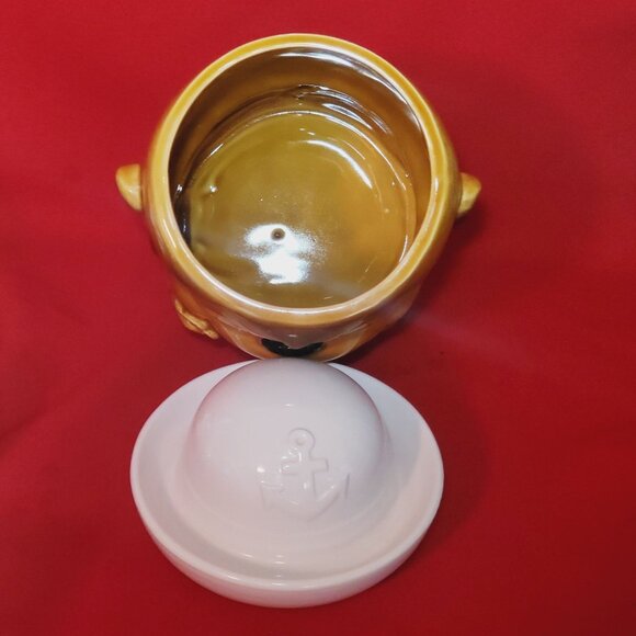 Vintage Sailor Monkey Ceramic Cookie Jar Japan Kitchen Decor Collectible - Picture 5 of 14